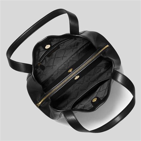 Rosemary Large Pebbled Leather Shoulder Bag In Black.